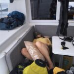 Rima Zeidan Instagram – 🚣🏻昨天順利的從「台東」划船到「綠島」 （50 km)這次沒吐沒暈🥹 也都有維持在一定的速度，比原先設定的時間早兩三個小時底達。這趟大家幾乎都沒睡，辛苦了！
proud of us

幾天前從「烏石港」划到「龜山島」 
在海上的那8小時真的只能用一個「慘」字來形容，吐不停，超級痛苦覺得快不行了，但還是用意志力撐著把該划的划完，身心俱疲，覺得自己很棒。

這幾週都在海訓，為了下一趟最終的日本「石垣島」挑戰準備！

We kayaked from Taitung to Green Island with barely any sleep, everything went super well :) 

The other day was a torture to say the least. 
On the sea for 8 hours, puked nonstop, no food no water…still did my part…proud of me

All of this for our ultimate goal:
kayaking all the way to Japan (260-270km) 
Wish us luck

@letsgokayaking_2024 
#rimazeidanadventures