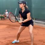 Rima Zeidan Instagram - Still getting used to the clay.. so slippery, so messy, so fun! 好久沒打紅土，好滑～ . #rimafitnessaddict