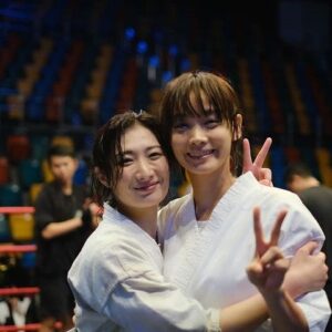 Rina Takeda Instagram - 🇭🇰
with 莊惠。We were able to smile at the end☺️🎬
Thank you for fighting with me. 🤜❤️‍🔥🤛

To everyone. 
Thank you for everything🫂🫂🫂🫂🫂
I really miss you guys. 

#打天下2 #warriorswithin2