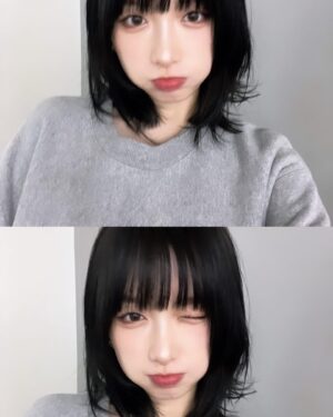 Rinne Yoshida Instagram - 髪の毛暗くしてちょっと切っちまった🤗
まつ毛きれいにしてもらった！！！
久しぶりの自撮り自撮り