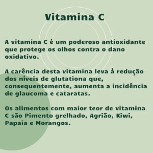 Rita Andrade Instagram - Visão & Nutrição 

Os alimentos têm o poder de nos dar ou tirar saúde. Nem sempre pensamos na saúde no prato 🥗, na importância e impacto dos nutrientes que ingerimos e nos podem (mesmo!) proteger contra, por exemplo, a degeneração da visão.

Sempre ouvimos dizer que a cenoura faz os olhos bonitos.. e faz de facto muito bem aos olhos, mas bonitos são todos 😅

Neste post quis mostrar que há alimentos e suplementos que são excelentes para a saúde ocular mas não posso deixar de lembrar que cada prato pode ser funcional e dar-nos SAÚDE no geral. ❤️

Em Portugal estima-se que 5% da população sofre de glaucoma (a principal causa de cegueira). Vamos lá fazer pequenas mudanças para grandes resultados e ver 👀 bem se temos os nutrientes necessários no prato 🤗

Para um plano alimentar personalizado pode marcar a sua consulta de nutrição funcional através do 911556990 na clínica MindEat (presencial ou online) ou marcar através da nossa agenda do site www.mindeat.pt👩🏼‍⚕️

PS: O olho da fotografia fui eu que fiz… 😅 #meufilhomeuamor