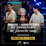 Rita Moreno Instagram - Rodgers & Hammerstein’s 80th Anniversary is premiering on @PBS! ✨ Tune in with us next Friday, May 31 at 9/8c to see this star-studded cast – including special guests @TheRitaMoreno and @AndrewLloydWebber. #RH80