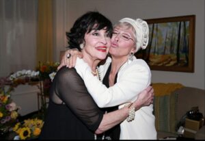 Rita Moreno Instagram - Chita Rivera is eternal. I remember seeing her for the first time in Mr. Wonderful and exclaiming, “Oh my god, who IS that”? When I found out that this astonishing creature was one of my people, I crowed with pride. Over the years, we were sometimes mistaken for each other which I always viewed as a badge of honor. She was the essence of Broadway. As I write this, I am raising a glass to this remarkable woman and friend. 
Chita, amiga, Salud!

Photo credit: @playbill