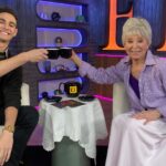 Rita Moreno Instagram – Tune-In Alert: Tonight on @entertainmenttonight’s ‘Spill The E-Tea’, check out moi with one of my favorite peeps, my oldest grandson @justinfish26. 
Check Your Local Listings. Happy Mothers Day!  #veryproudgrandma 

Check out @sholdr.limited, while you’re at it!