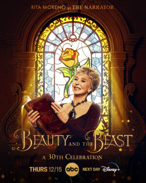 Rita Moreno Instagram - It’s time to adventure in the great wide somewhere! Join me for the #BeautyAndTheBeast30th, Thursday, Dec 15 on @abcnetwork and Stream next day on @disneyplus!