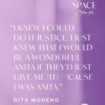 Rita Moreno Instagram - @hodakotb and @theritamoreno caught up in the latest episode of Hoda’s “Making Space” to talk Rita's struggle with her Hispanic identity growing up, her role as Anita in 'West Side Story,' and so much more. 🎧 Listen to the full episode wherever you get your podcasts.