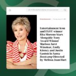 Rita Moreno Instagram - "The idea that I’m actually going to participate in this wonderful Lifetime Christmas movie, #SantaBootcamp, just tickles me to no end.” Coming this holiday season! #ItsAWonderfulLifetime @lifetimetv @lifetimetvpr