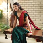 Ritika Nayak Instagram - Happy Sankranthi & happy Pongal✨💜 Photographer - @nn.photography @_sachin_.photography Makeup Artist - @makeupbyprashanthi Stylist - @aayeshaa.mariam Outfit - @lakshmireddydesignerstudio @swati_happe