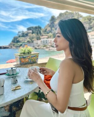 Riya Ray Instagram - A dreamy summer on the French Riviera 🩵 #Unforgettable