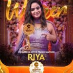 Riya Vishwanathan Instagram - Promising Actor Female Matinee...!!! @riya.vishwanathan Zee Tamil குடும்ப விருதுகள் 2023. #ZeeTamilKudumbaVirudhugal2023 #ZTKV #ZTKV2023 #ZeeTamil