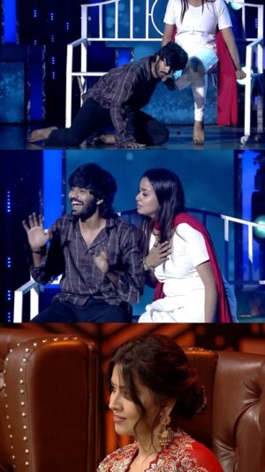 Riya Vishwanathan Instagram - Ninaithu ninaithu paarthaal❤️

#DanceJodiDanceReloaded2 #DanceJodiDance #DJD #Guru #RiyaVishwanathan #7grainbowcolony #namuthukumar #selvaraghavan #yuvan