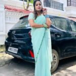 Riya Vishwanathan Instagram - Saree and blouse @sdduniqueboutique_97 . . #pic #picoftheday #pose #shooting #sandakozhi #maha #zeetamil #riyavishwanathan