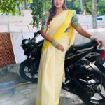 Riya Vishwanathan Instagram - Saree and blouse @sdduniqueboutique_97 . . #pic #picoftheday #pose #shooting #sandakozhi #maha #zeetamil #riyavishwanathan
