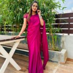 Riya Vishwanathan Instagram - Loving myself after a long time 🫶🏻 In love with the work of the blouse @saleemakamal . . Saree @march8collection Blouse @saleemakamal Locay @rajkamalshootinghouse . . #post #pic #picoftheday #ootd #saree #shoot #shootday #maha #zeetamil #sandakozhi #riyavishwanathan