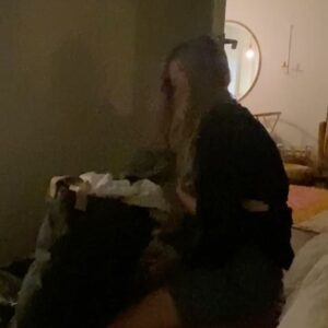 Roan Curtis Instagram - just a ghastly ghoul looking for her favourite pair of sleep boxers in a laundry hamper that has been sitting neglected all week (see slide 2). every selfie must be counteracted with a stupid image/video taken on the same day. i don’t make the rules.