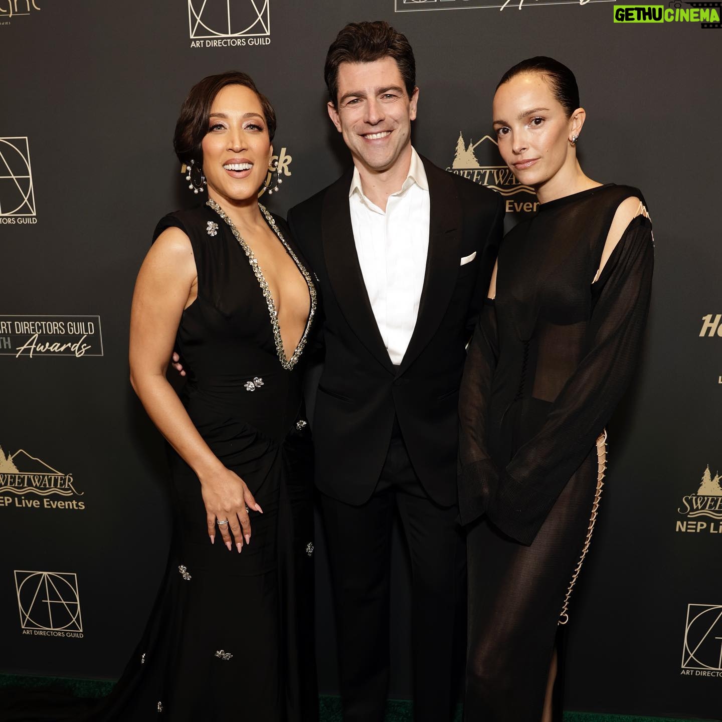 Robin Thede Instagram - The night before Usher Bowl at the 28th Annual Art Directors Guild Awards. Thank you for having me present and nominating @ablackladysketchshow and @cindyandmichele! Styling: @bryonjavar π @harbison.studio π @beautybychrisc ππ½ββοΈ @alexander_armand