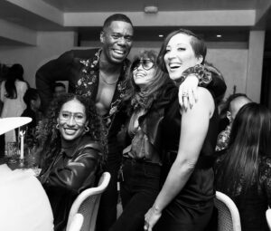 Robin Thede Instagram - With the Oscars coming up, I want to send endless love to leading actor nominee and my dear friend @kingofbingo! A couple of weeks ago, a few of us got together to celebrate him privately and the love is so real and so deep for this man. You deserve every recognition Colman, and I am so grateful for you!… Even though you still haven’t told me where Afro-Latinia is!