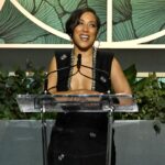 Robin Thede Instagram - The night before Usher Bowl at the 28th Annual Art Directors Guild Awards. Thank you for having me present and nominating @ablackladysketchshow and @cindyandmichele! Styling: @bryonjavar 👗 @harbison.studio 💄 @beautybychrisc 💇🏽‍♀️ @alexander_armand