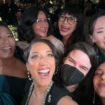 Robin Thede Instagram - The night before Usher Bowl at the 28th Annual Art Directors Guild Awards. Thank you for having me present and nominating @ablackladysketchshow and @cindyandmichele! Styling: @bryonjavar 👗 @harbison.studio 💄 @beautybychrisc 💇🏽‍♀️ @alexander_armand