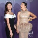 Robin Thede Instagram - When your aunt brings you to the @naacpimageawards on your 13th birthday and (swipe) can’t resist embarrassing you 😂😂😂 Love you Stella!