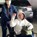 Robin Tunney Instagram – Me exiting my first colonoscopy. Captured by the legendary @rlouder  wearing @builtbywendy who designs clothing that make any experience more fun than it ought to be.