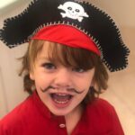 Robin Tunney Instagram - I’m terrible at drawing mustaches but I think Oscar really compensates by committing fully to the character. #piratecostume