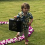Robin Tunney Instagram – Most beautiful wedding EVER celebrating our friends MJ and John. Oscar has the honor of being the ring bearer! We love you guys so much!!!