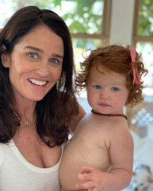 Robin Tunney Instagram - Thank heaven for little girls. #redheadgirl