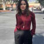 Robin Tunney Instagram – Shamelessly promoting my friend since Junior Year AP English. I’m wearing a necklace made by a company named @foundrae which my friend Beth fearlessly started a little over three years ago. She’s so talented, you have to check out her stuff. The shirt’s Prada but it’s 10 years old. Don’t worry you may be able to buy it on eBay if my show doesn’t last. Kidding. Not Kidding. definitely kidding.