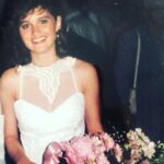 Robin Tunney Instagram - Hi, I was the thirteen year old girl that chose to wear a provocative dress to my Catholic confirmation. #adolescence #eighthgrade And does my nose look bigger because my face kept growing?