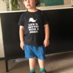 Robin Tunney Instagram – When your kid starts insisting on dressing himself and he looks like a tourist in Europe who makes you feel embarrassed to be an American. #socksandsandals