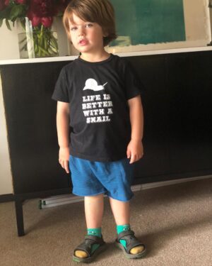 Robin Tunney Instagram - When your kid starts insisting on dressing himself and he looks like a tourist in Europe who makes you feel embarrassed to be an American. #socksandsandals