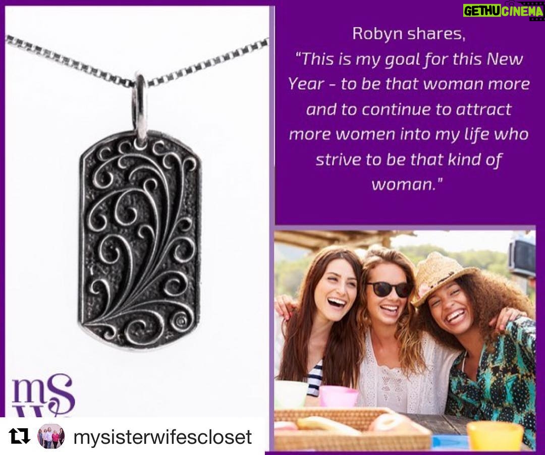 Robyn Brown Instagram - #Repost @mysisterwifescloset with @get_repost ・・・ Read Robyn's new blog as she shares more about her New Year's goal and the new Ronchelle Dog Tag Sterling Silver "Adore" Double Sided Pendant and Chain's inspiration! Shop: https://mysisterwifescloset.com/search?q=ronchelle