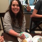 Robyn Brown Instagram – Decorating Christmas sugar cookies, eating super nachos, watching Christmas movies, drinking cocoa, and being together is what we do as a family the Saturday after Thanksgiving.  #familychristmastraditions #sugarsprinklesonthefloor #loudandfun #christmascookies #christmasisrightaroundthecorner