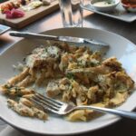 Robyn Brown Instagram - Delicious! I tried out a new local Italian restaurant in Flagstaff called La Vetta. It seems to be a newer restaurant and has great ambience and service. They have a clean modern look with romantic Italian touches like amazing art and old classic love songs playing in the background. The food is delish and I was able to order vegan pasta made with chic peas but they also have GF pasta too. Everything I tried was amazing. I can’t wait to go back and try something new! @lavettaristoranteitaliano #goodfood #supportlocalbusinesses #glutenfreeitialian #isthisheaven