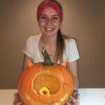 Robyn Brown Instagram - Be a deer and have a Happy Halloween! #ilovebeingamom #halloween2018 #kidfun #pumpkincarving #adorable #ilovethemsomuch