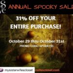 Robyn Brown Instagram - #Repost @mysisterwifescloset with @get_repost ・・・ Happy Halloween! 10/29-10/31 enjoy 31% off your entire purchase! Have you seen some of our new stuff? Use code SPOOKY31 at checkout. Shop: mysisterwifescloset.com #greatsale #halloweenfun #getyourchristmasshoppingstarted