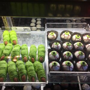 Robyn Brown Instagram - I went into @sweetshoppecandystore and saw these.  Pretty cute!  I will have to get some for Halloween for the kids..... #thePaulHarvey  I then broke my no sugar rule and ate half of a apple pie caramel apple (used to be my fav) and proceeded to have a full on panic attack and stomach ache from the sugar.  My body doesn’t know what to do with it anymore.  Eek!  #localshops #lessonlearnedagain #halloweenfun