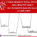 Robyn Brown Instagram – #Repost @mysisterwifescloset with @get_repost
・・・
Cyber Monday Final SALE special!
ALL Element Bar Necklaces at 50% OFF! Use code ELEMENTS50 at checkout.
Shop: mysisterwifescloset.com Hurry!