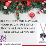 Robyn Brown Instagram – #Repost @mysisterwifescloset with @get_repost
・・・
Cyber Monday Mid-Day SALE!
MSWC Roots of Life – Gun Metal at 50% OFF! Use code MIDDAY50 at checkout.
Shop: mysisterwifescloset.com One of the original pieces designed by @kodywinnbrown . Get one before they are gone for good.