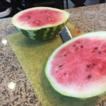 Robyn Brown Instagram - Watermelon from my garden! They are so delicious! Dayton helps me so much in my garden and it is because of him that we are enjoying these melons. He is such a renaissance man. #ilovebeingamom #hemakesmeproud #watermelononmychin #watermeloninthesummertime #awondefullife