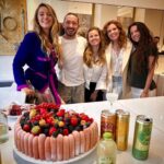 Robyn Lively Instagram - In the midst of actual greatness! Someone pinch me! @cedricgrolet the @leomessi of pastry chefs 😍What an absolute HONOR to watch you create this masterpiece with my sister! I humbly crowned myself the honorary “taster” for the day🤤 Grateful for the @bettybuzz to wash it down with! #bestdayever ♥️