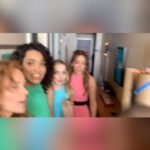 Robyn Lively Instagram - Remember when we almost Power Puffed a series together?? I filmed this video right before our official first scene of the pilot together. Guess you could say we were stoked ;) Would’ve been magical. Miss u guys 💚🩵🩷 #powerpuffgirls #bts #soclose 😢