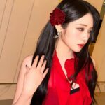 Roh Ji-sun Instagram - What a fascinating night♥️ Reminding my self how passionate I was this year. I believe the red color was expressing the surge of love and excitement💃🏻