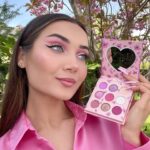 Roksana Janiszewska Instagram - If you’re obsessed with pink you will love the Roxi x @makeuprevolution Cherry Blossom Collection 🌸 swipe across to see the swatches 😍 #makeup #makeuprevolution #revolutionxroxi