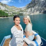 Roksana Janiszewska Instagram - Most beautiful lake! One of my favourite places in Switzerland! 🇨🇭 Lake Oeschinensee 🚣‍♀️ ☀️