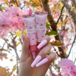 Roksana Janiszewska Instagram - If you’re obsessed with pink you will love the Roxi x @makeuprevolution Cherry Blossom Collection 🌸 swipe across to see the swatches 😍 #makeup #makeuprevolution #revolutionxroxi
