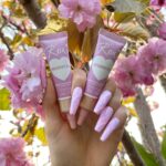 Roksana Janiszewska Instagram - If you’re obsessed with pink you will love the Roxi x @makeuprevolution Cherry Blossom Collection 🌸 swipe across to see the swatches 😍 #makeup #makeuprevolution #revolutionxroxi