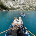 Roksana Janiszewska Instagram - Most beautiful lake! One of my favourite places in Switzerland! 🇨🇭 Lake Oeschinensee 🚣‍♀️ ☀️
