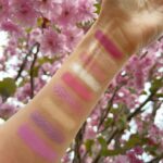 Roksana Janiszewska Instagram - If you’re obsessed with pink you will love the Roxi x @makeuprevolution Cherry Blossom Collection 🌸 swipe across to see the swatches 😍 #makeup #makeuprevolution #revolutionxroxi